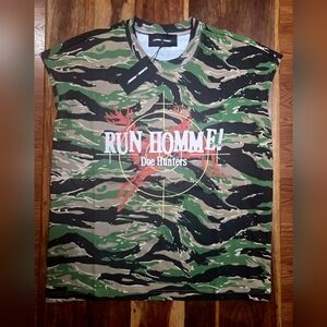 Homme Femme Men's Camo Sleeveless Shirt